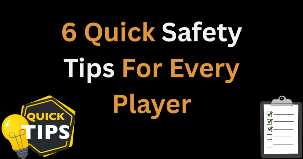 Six quick safety tips for every online casino player with tips badge icon